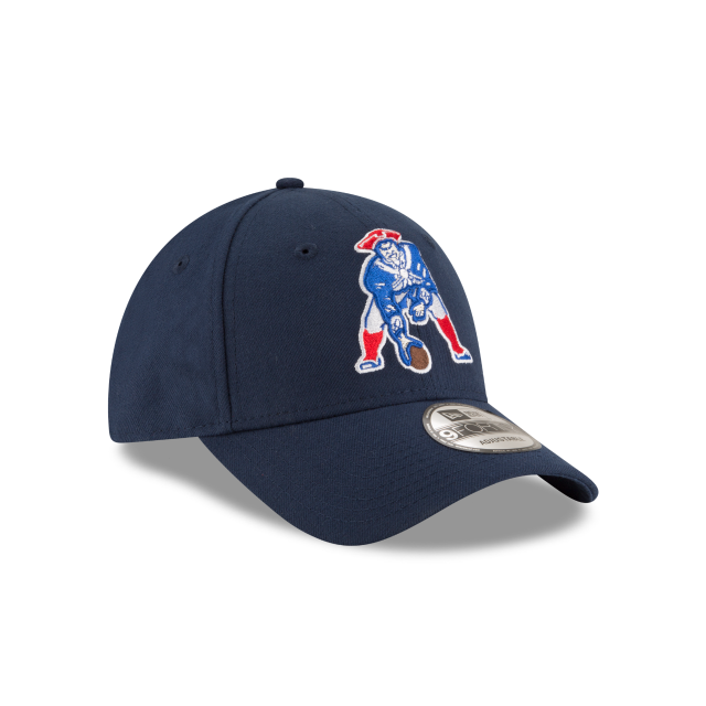 Casquette ajustable New Era 9Forty Heritage The League bleu marine pour homme des Patriots de la Nouvelle-Angleterre NFL