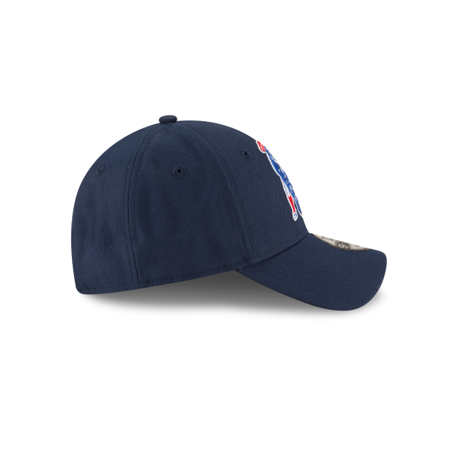 Casquette ajustable New Era 9Forty Heritage The League bleu marine pour homme des Patriots de la Nouvelle-Angleterre NFL