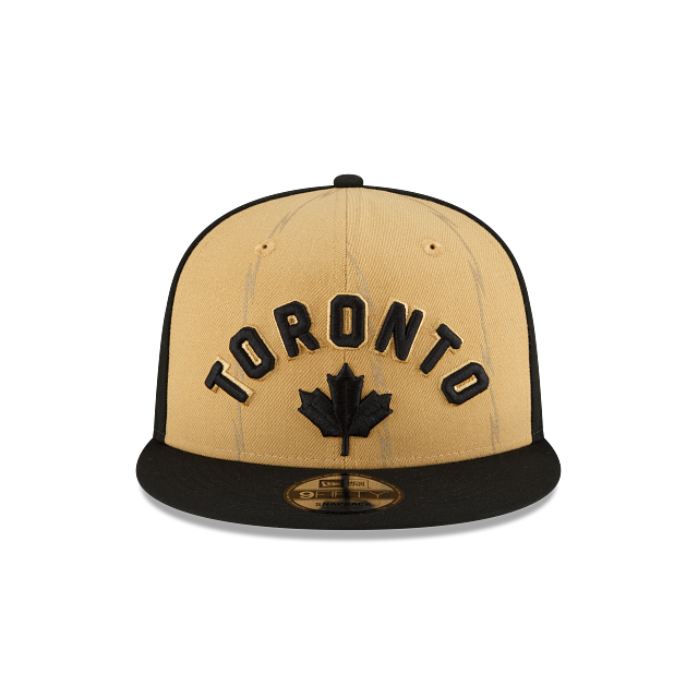 Casquette à visière ajustable 9Fifty City Edition beige des Toronto Raptors NBA New Era pour homme