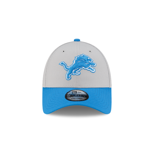 Casquette ajustable 9Forty bicolore bleu/gris pour homme Detroit Lions NFL New Era
