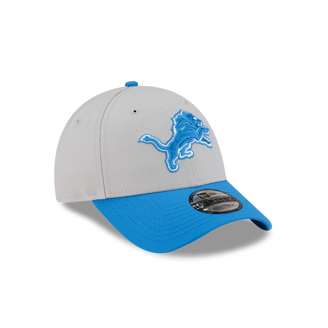 Casquette ajustable 9Forty bicolore bleu/gris pour homme Detroit Lions NFL New Era