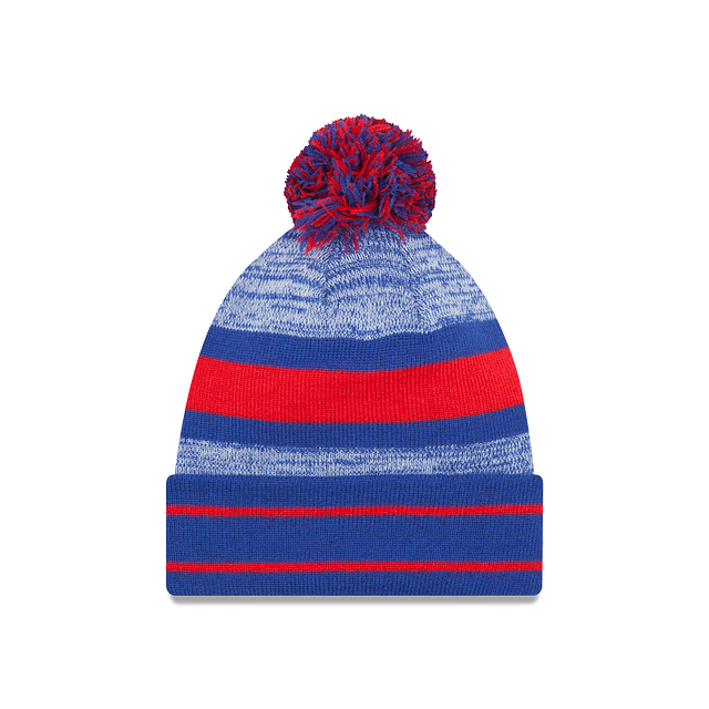 Buffalo Bills NFL New Era Men's Blue Cuff Pom Knit Hat