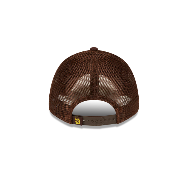 San Diego Padres MLB New Era Men's Brown 9Forty Trucker Adjustable Hat