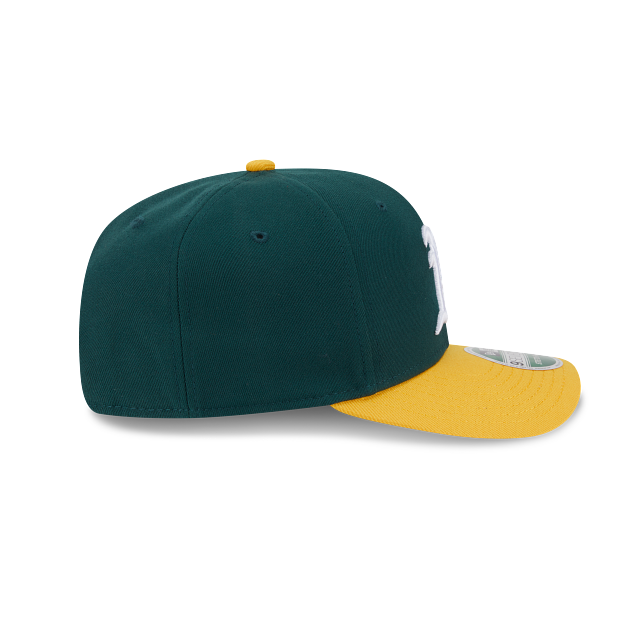 Casquette snapback réplique MLB New Era pour homme Oakland Athletics 9Seventy verte/jaune