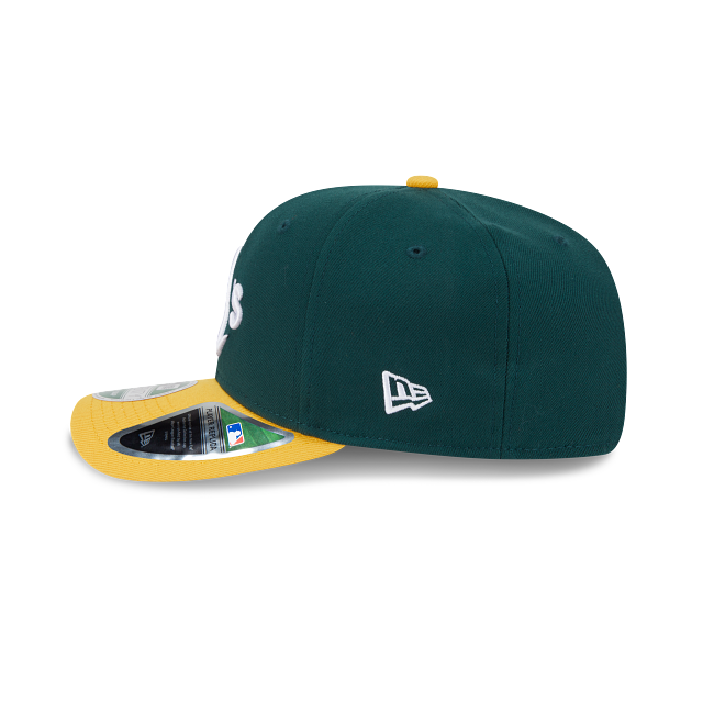 Casquette snapback réplique MLB New Era pour homme Oakland Athletics 9Seventy verte/jaune