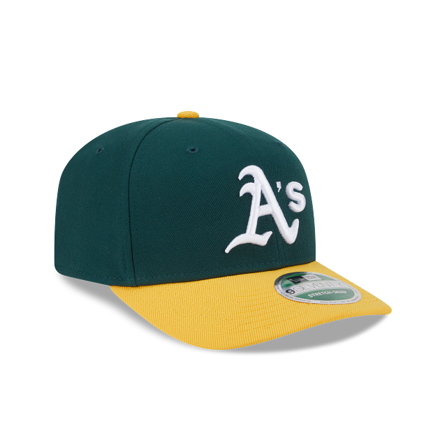 Casquette snapback réplique MLB New Era pour homme Oakland Athletics 9Seventy verte/jaune