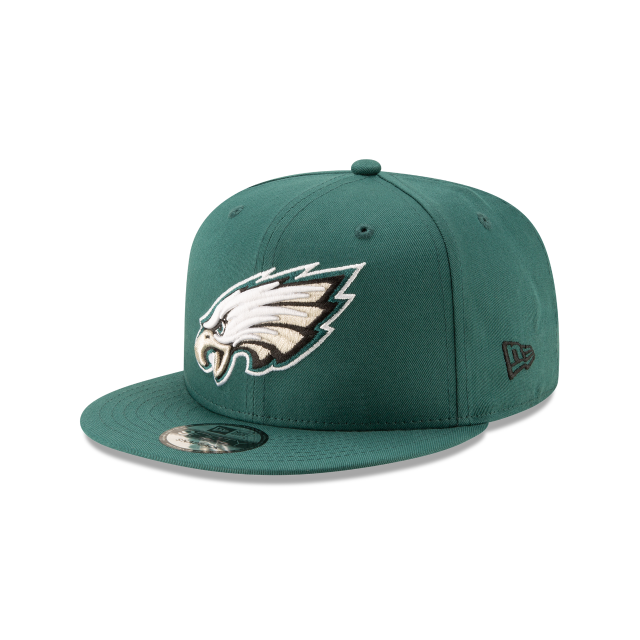 Casquette snapback 9Fifty Basic de la NFL des Philadelphia Eagles pour homme de New Era, vert nuit