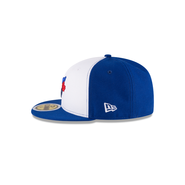 Casquette ajustée MLB New Era pour jeunes Toronto Blue Jays de la collection Authentic 59Fifty blanche/bleu royal