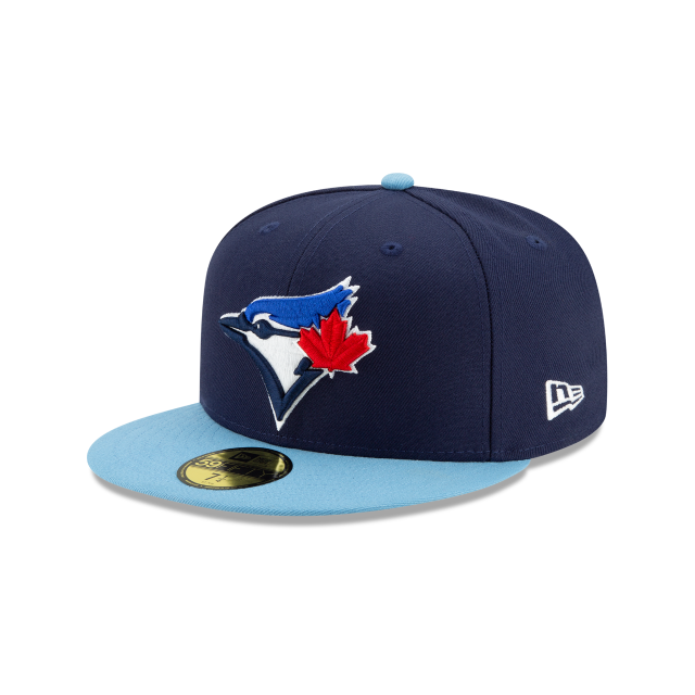 Casquette ajustée alternative MLB New Era pour jeunes, collection authentique 59Fifty, bleu royal/bleu marine, des Blue Jays de Toronto