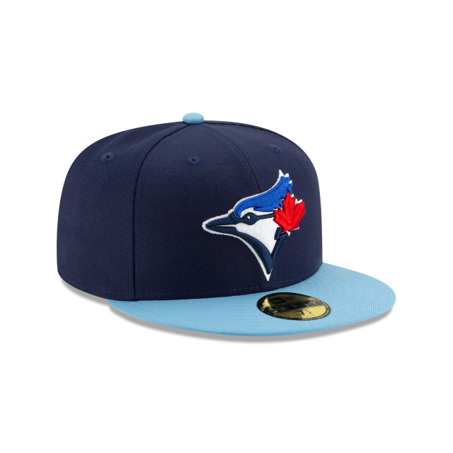 Casquette ajustée alternative MLB New Era pour jeunes, collection authentique 59Fifty, bleu royal/bleu marine, des Blue Jays de Toronto