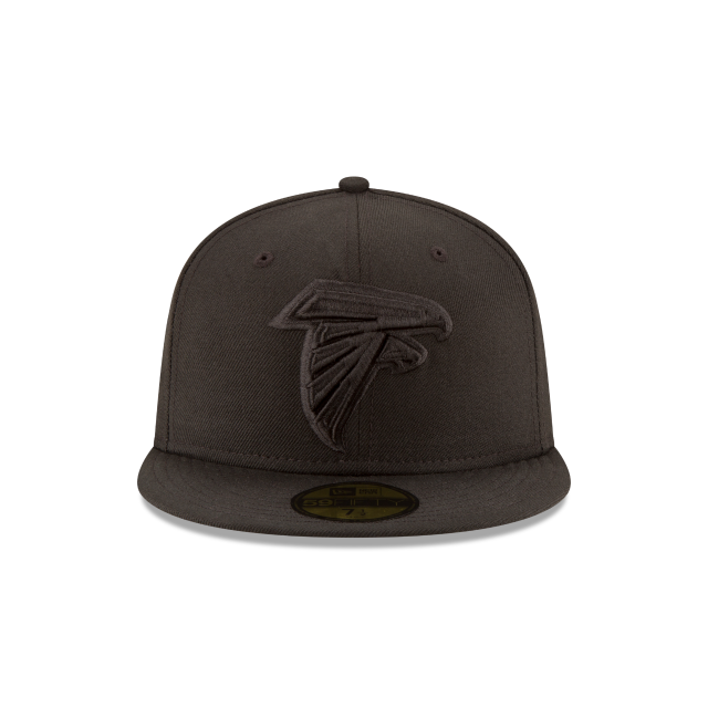 Atlanta Falcons NFL New Era Men's Black on Black 59Fifty Team Basic Fitted Hat