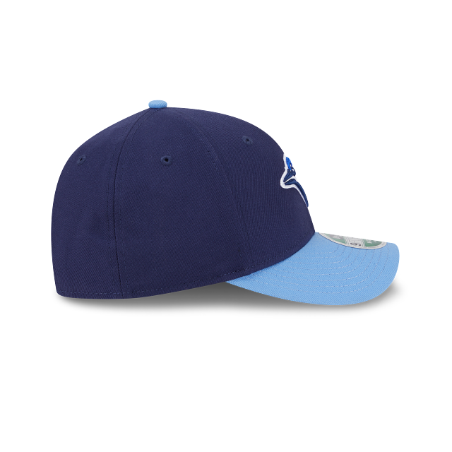 Casquette Snapback New Era 9Forty M-Crown Replicas des joueurs des Blue Jays de Toronto, bleu marine et bleu clair, pour homme.