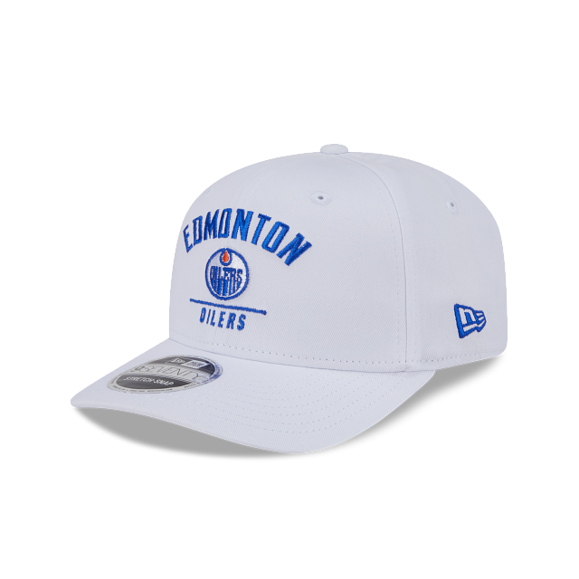 Casquette Snapback 9Seventy blanche de la LNH des Oilers d'Edmonton pour hommes de New Era