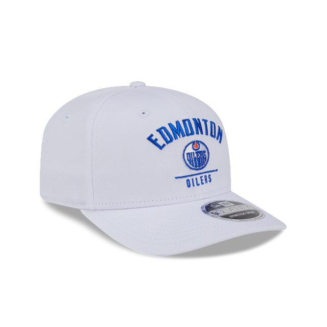 Casquette Snapback 9Seventy blanche de la LNH des Oilers d'Edmonton pour hommes de New Era