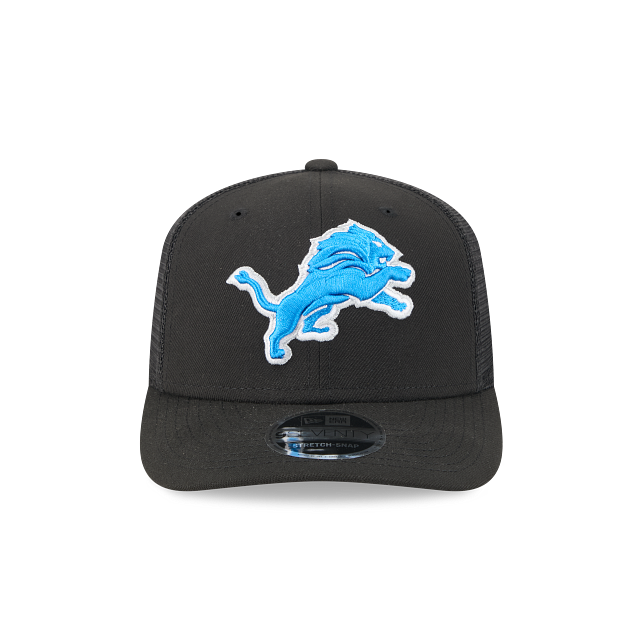 Detroit Lions NFL New Era Men's Black 9Seventy Stretch Trucker Snapback