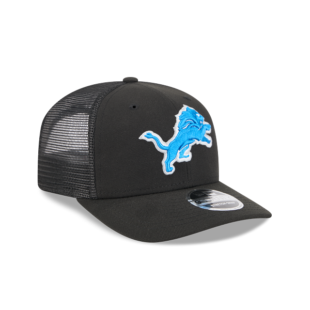 Detroit Lions NFL New Era Men's Black 9Seventy Stretch Trucker Snapback