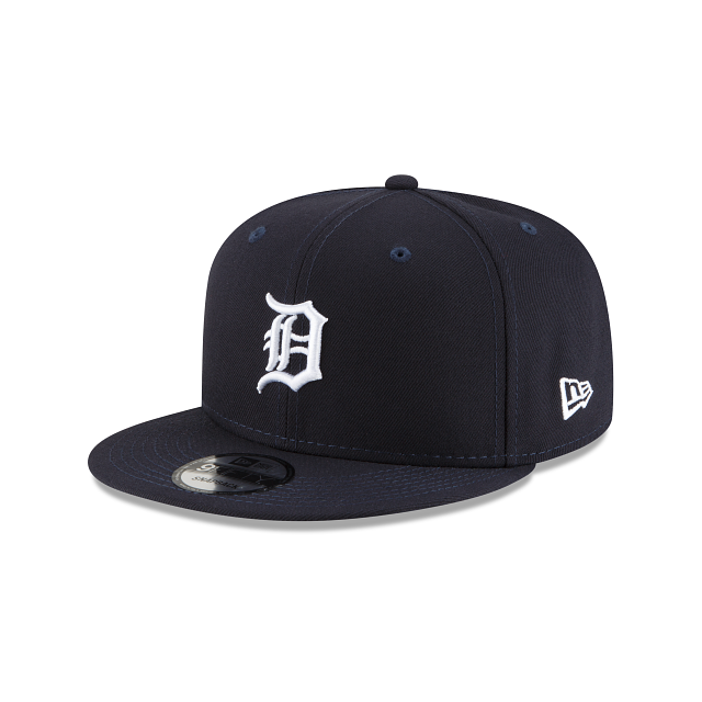 Casquette snapback basique 9Fifty bleu marine des Detroit Tigers de la MLB New Era pour homme