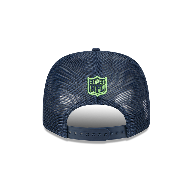 Seattle Seahawks NFL New Era Men's Navy 9Seventy Stretch Trucker Snapback