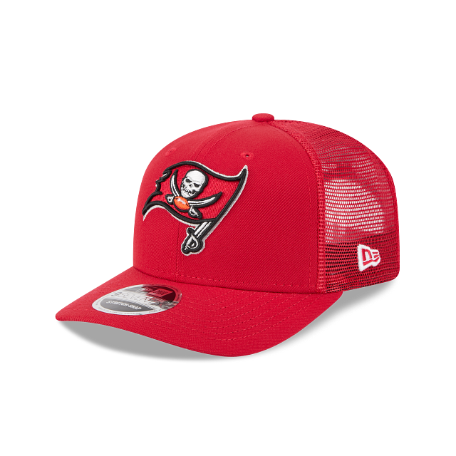 Tampa Bay Buccaneers NFL New Era Men's Red 9Seventy Stretch Trucker Snapback