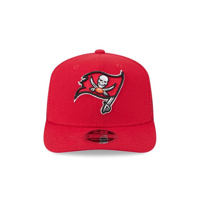 Tampa Bay Buccaneers NFL New Era Men's Red 9Seventy Stretch Trucker Snapback