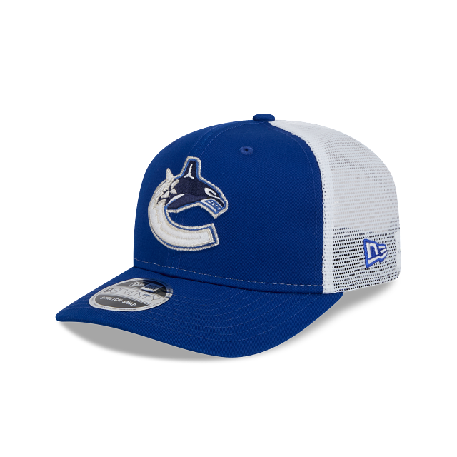 Casquette trucker New Era 9Seventy Royal pour homme des Canucks de Vancouver (NHL)