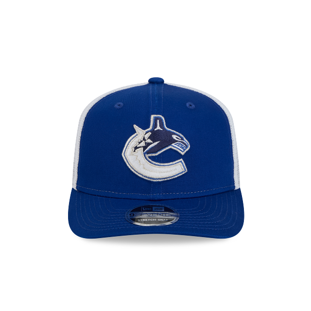Casquette trucker New Era 9Seventy Royal pour homme des Canucks de Vancouver (NHL)