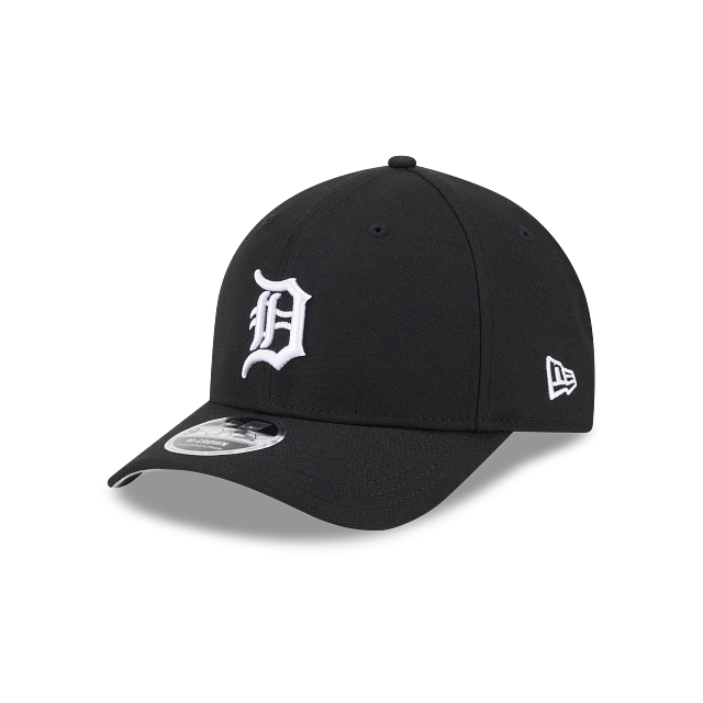 Casquette Detroit Tigers MLB New Era pour homme, noire, modèle 9Forty M-Crown, ajustable, style A-Frame