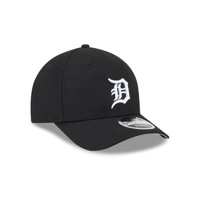 Casquette Detroit Tigers MLB New Era pour homme, noire, modèle 9Forty M-Crown, ajustable, style A-Frame