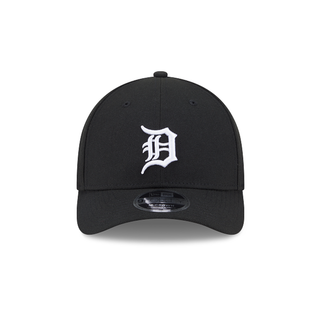 Casquette Detroit Tigers MLB New Era pour homme, noire, modèle 9Forty M-Crown, ajustable, style A-Frame