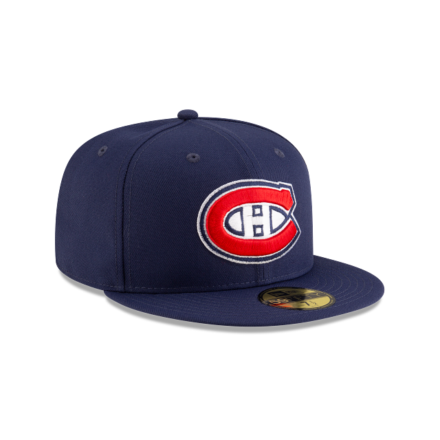 Casquette ajustée New Era 59Fifty bleu marine pour homme des Canadiens de Montréal (NHL)