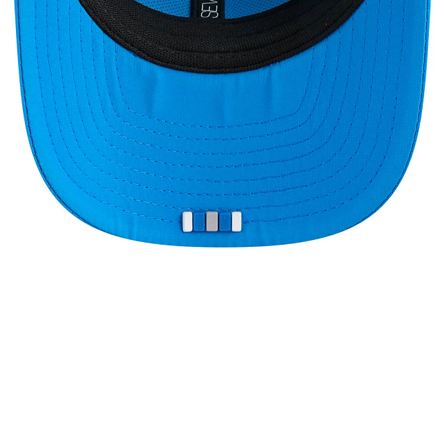 Casquette trucker New Era 9Seventy 2025 Sideline pour homme, bleu Honolulu, Detroit Lions NFL, modèle Honolulu Blue, idéale pour les journées chaudes.