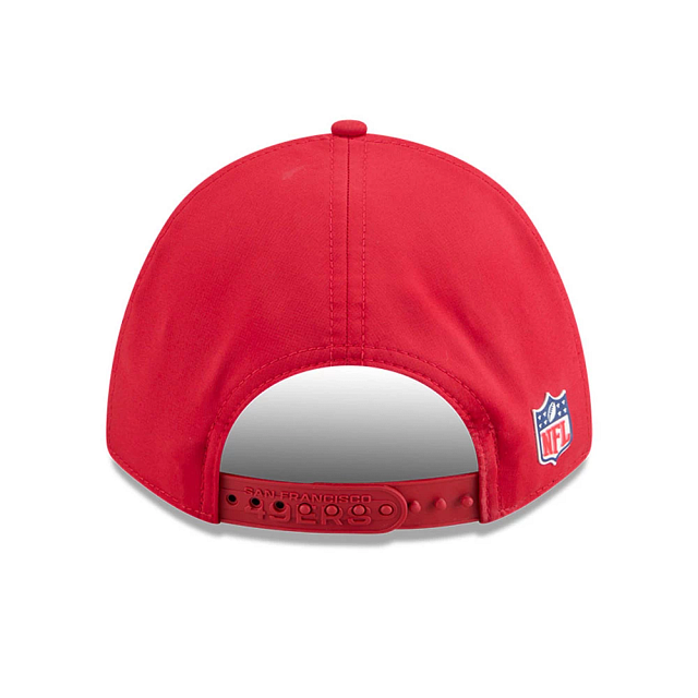 San Francisco 49ers NFL New Era Men's Red 9Forty 2025 Sideline M-Crown Snapback
