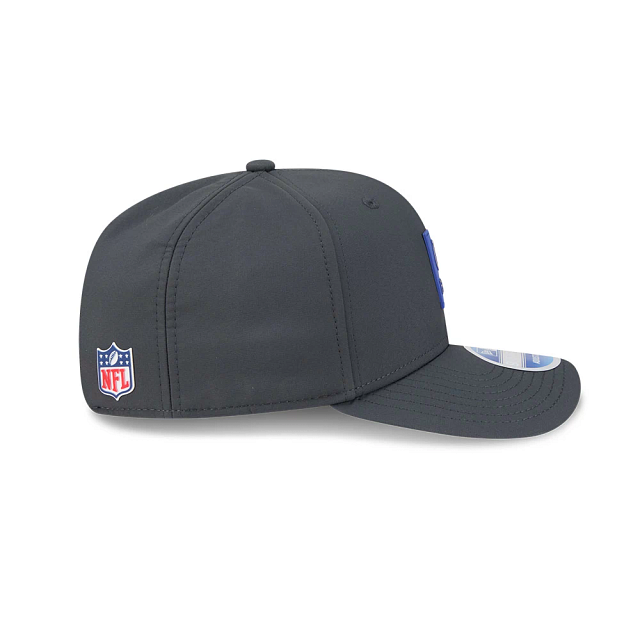 Casquette snapback extensible New Era 9Seventy 2025 Sideline pour homme, couleur anthracite, Indianapolis Colts NFL