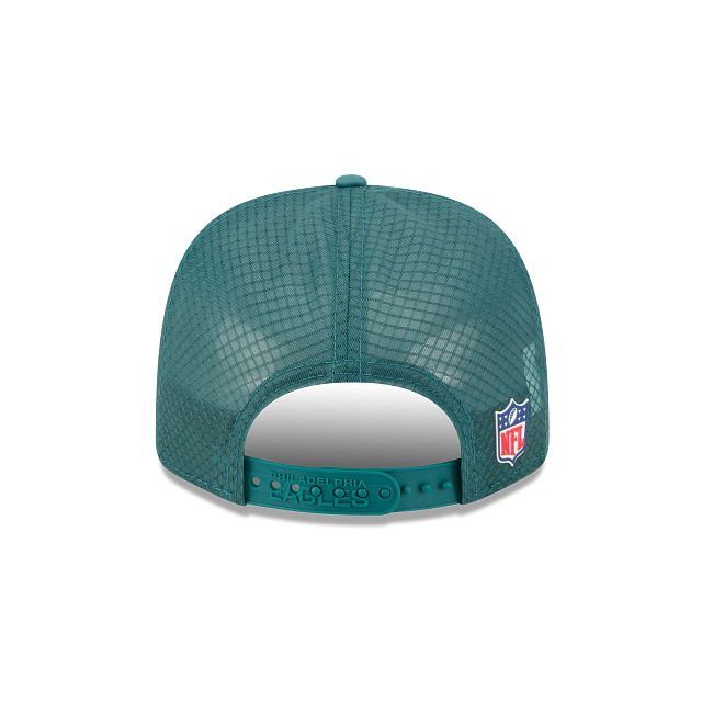 Philadelphia Eagles NFL New Era Men's Midnight Green 9Seventy 2025 Sideline Hot Weather Trucker Snapback