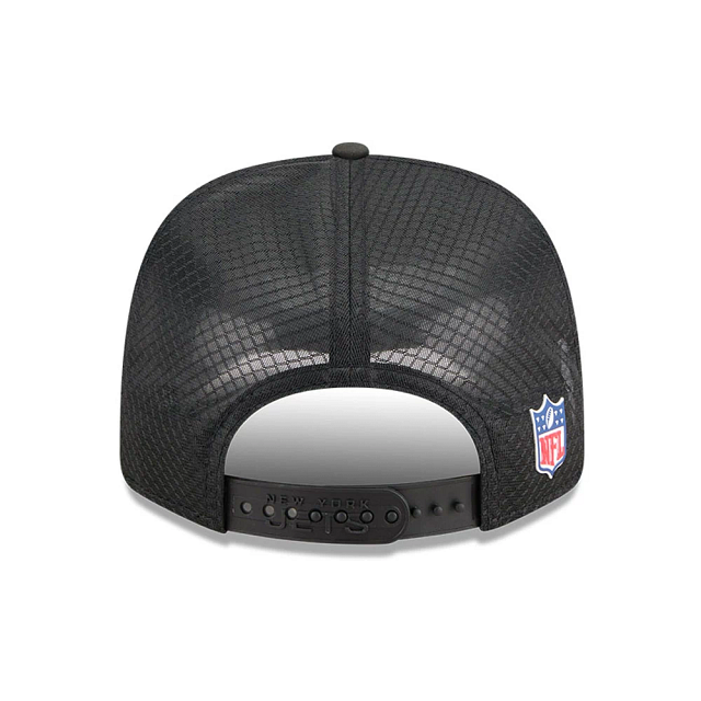 New York Jets NFL New Era Men's Charcoal 9Seventy 2025 Sideline Hot Weather Trucker Snapback