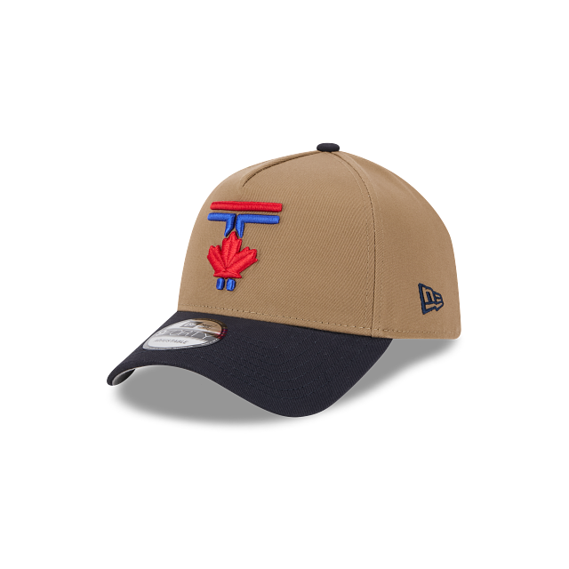 Toronto Blue Jays MLB New Era Men's Khaki/Black 2024 City Connect 9Forty A-Frame Snapback