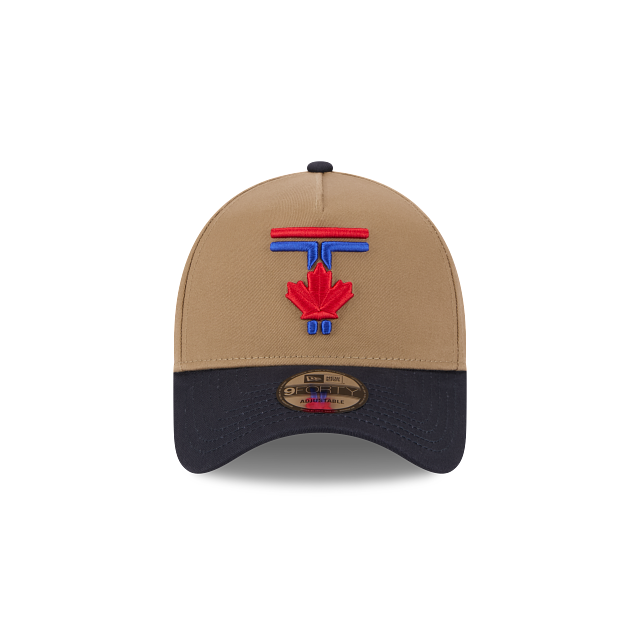 Toronto Blue Jays MLB New Era Men's Khaki/Black 2024 City Connect 9Forty A-Frame Snapback