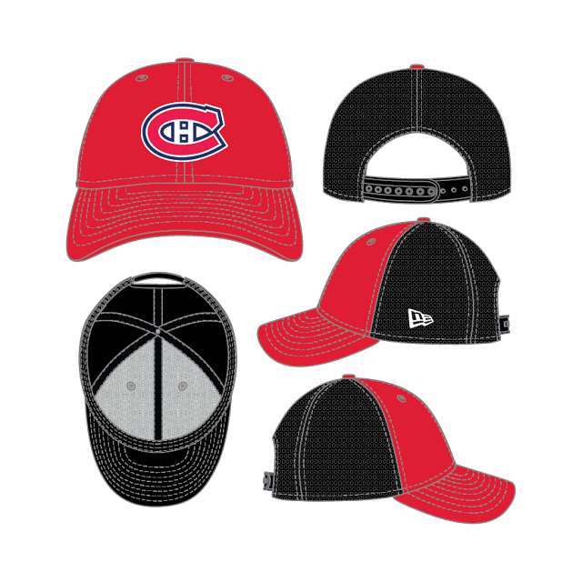 Montreal Canadiens NHL New Era Youth Red/Black 9Forty Snapback Hat