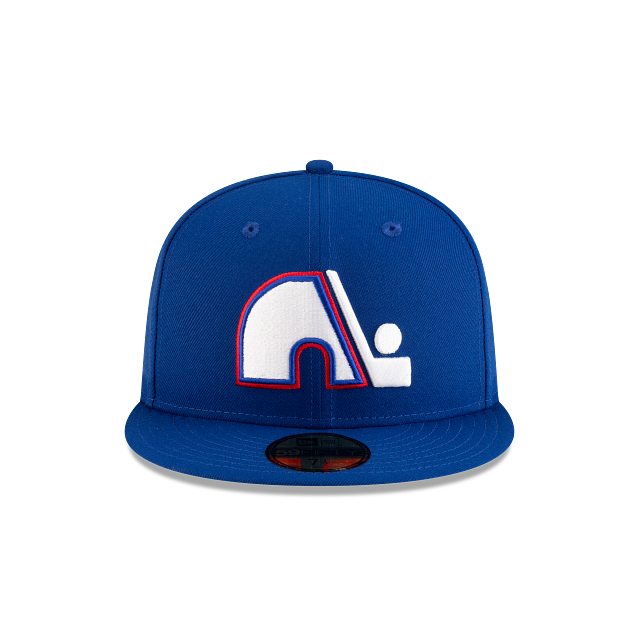 Casquette ajustée New Era 59Fifty Basic bleu royal de la collection Vintage des Nordiques de Québec (NHL)