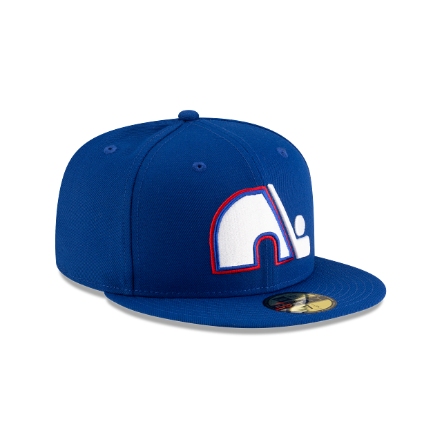 Casquette ajustée New Era 59Fifty Basic bleu royal de la collection Vintage des Nordiques de Québec (NHL)