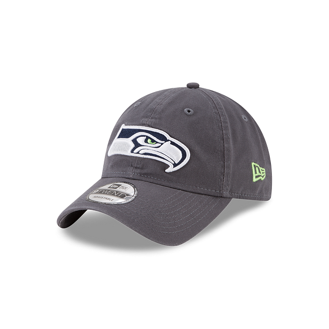 Casquette ajustable classique grise Seattle Seahawks NFL New Era pour homme 9Twenty Core