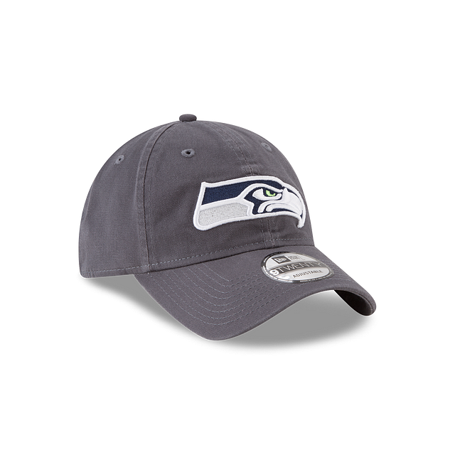 Casquette ajustable classique grise Seattle Seahawks NFL New Era pour homme 9Twenty Core