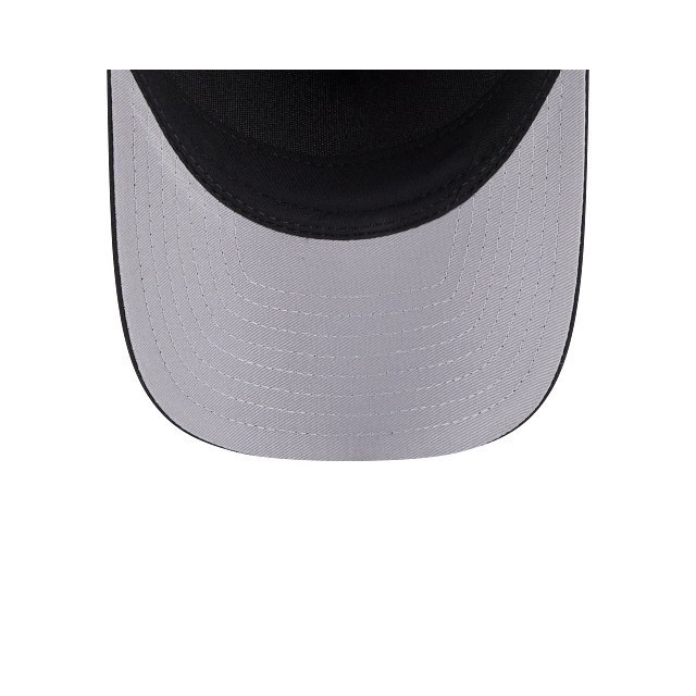 Casquette New Era 9FORTY M-Crown pour homme, noire et blanche, New England Patriots NFL, à monture en A ajustable.