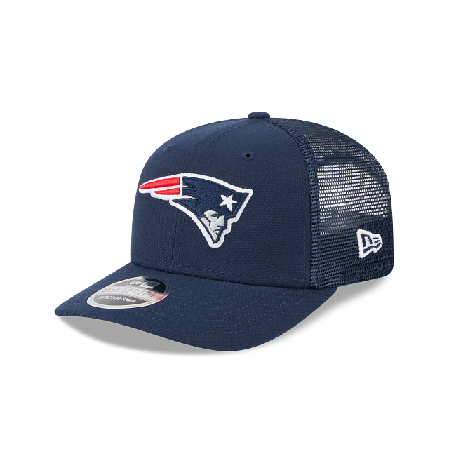 Casquette trucker New Era 9Seventy Stretch bleu marine pour homme, New England Patriots NFL