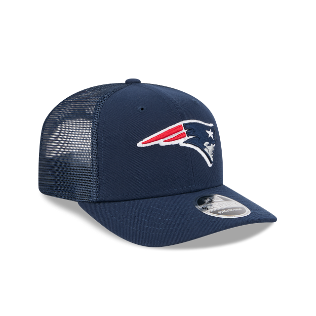 Casquette trucker New Era 9Seventy Stretch bleu marine pour homme, New England Patriots NFL