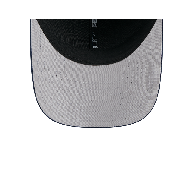 Casquette Denver Broncos NFL New Era pour homme, noire sur noire, modèle 9FORTY M-Crown, ajustable, style A-Frame