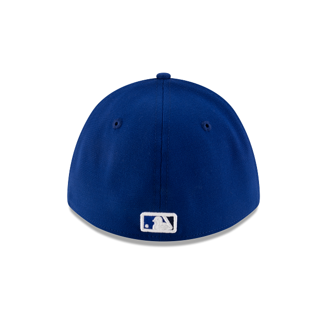 Toronto Blue Jays MLB New Era Men's White/Royal 39Thirty M-Crown Player Replica Stretch Fit Hat