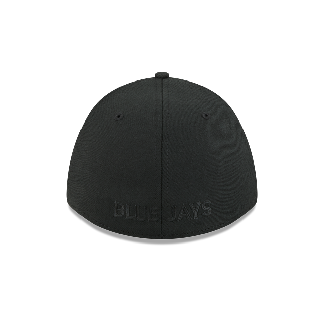 Toronto Blue Jays MLB New Era Men's Black On Black 39Thirty M-Crown Stretch Fit Hat