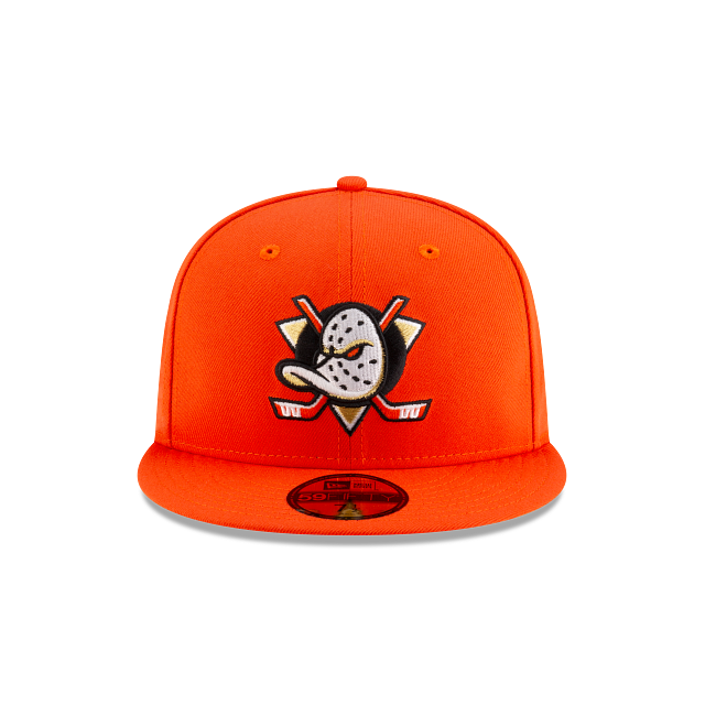 Anaheim Ducks NHL New Era Men's Orange 59Fifty OTC Core Fitted Hat