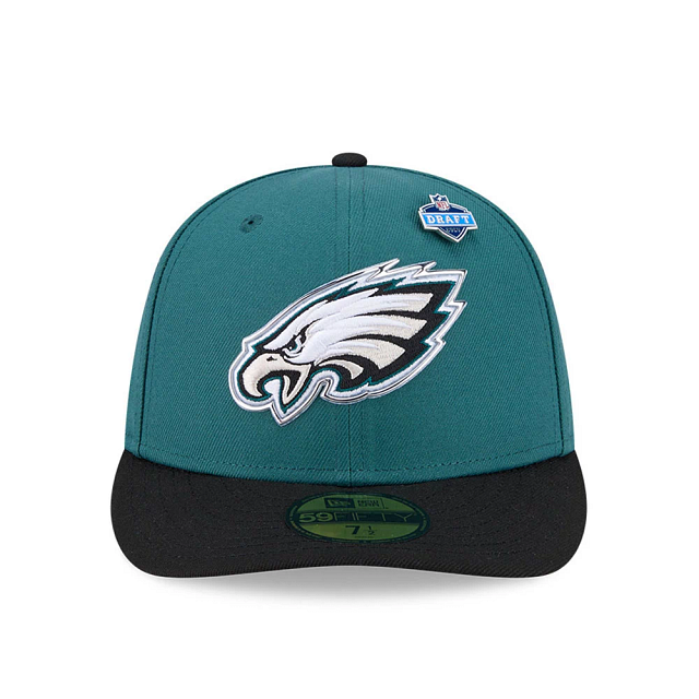 Philadelphia Eagles NFL New Era Men's Green 59Fifty Pre-Curved 2026 Draft Fitted Hat